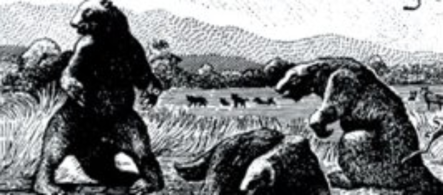 Dinosaurs in tar pit