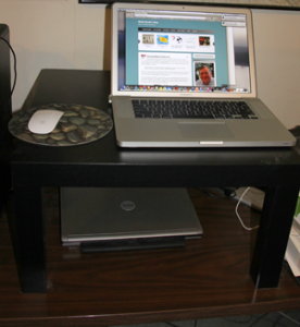 Standup-desk-with-Ikea-Lak-table-and-Macbook